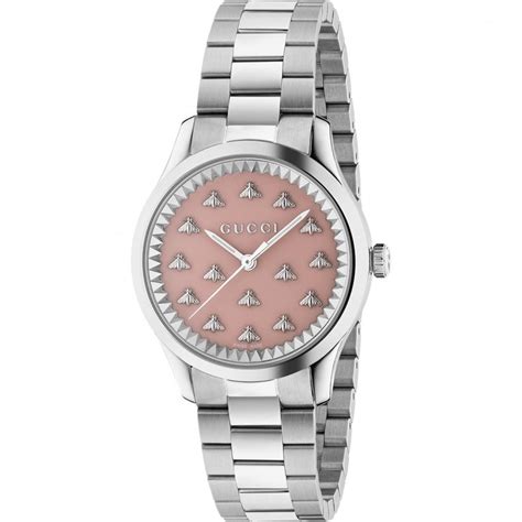 gucci gtimeless pink multibee watch.